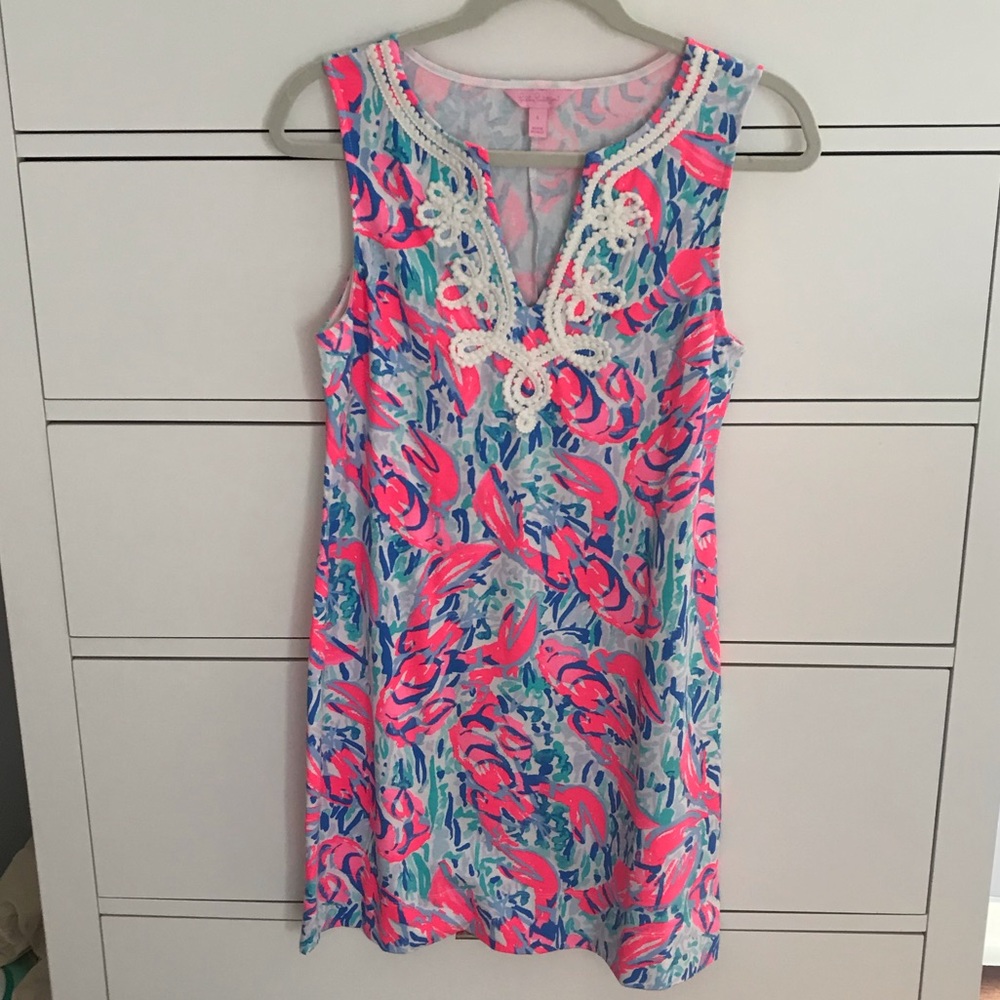 EUC Lilly Pulitzer Harper Shift Cracked Up Print